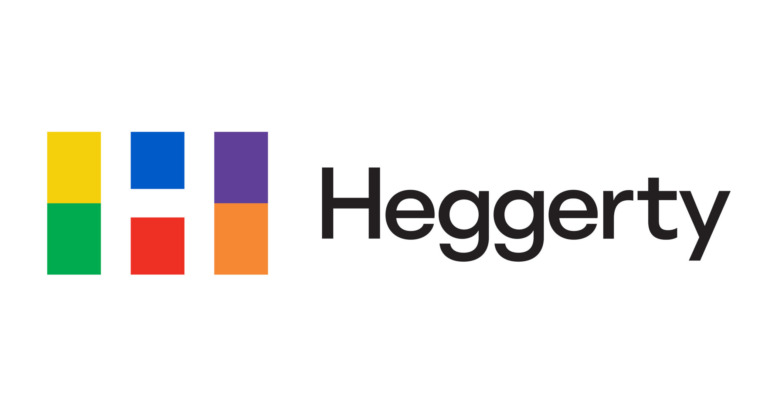 Heggerty logo featuring a bold geometric "H" in blue, green, yellow, red, orange, and purple squares next to the word "Heggerty" in black text.